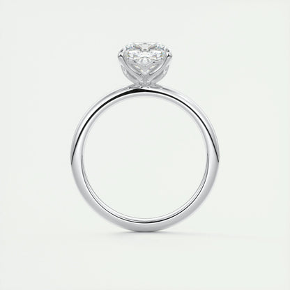 2 CT Cushion Solitaire CVD F/VS1 Diamond Engagement Ring