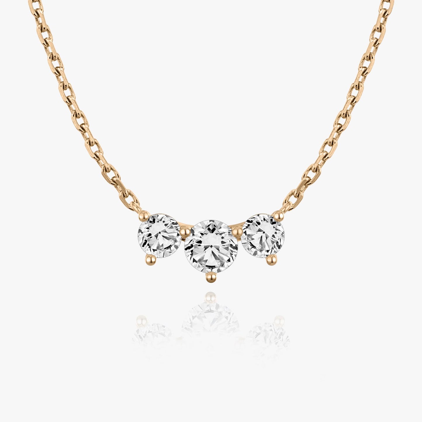 1.0 TCW Round CVD F/VS Diamond Necklace