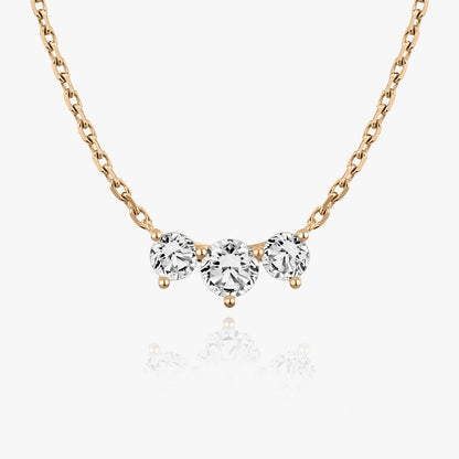 1.0 TCW Round CVD F/VS Diamond Necklace