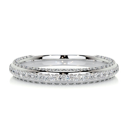 0.75ct Round EF- VVS Diamond Wedding Band