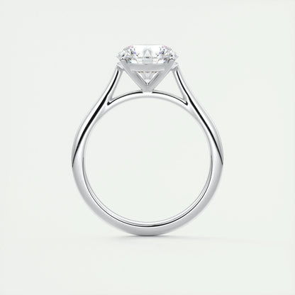 2 CT Round Solitaire CVD F/VS1 Diamond Engagement Ring