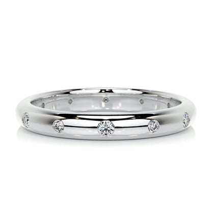 0.18ct Round EF- VVS Diamond Stackable Wedding Band