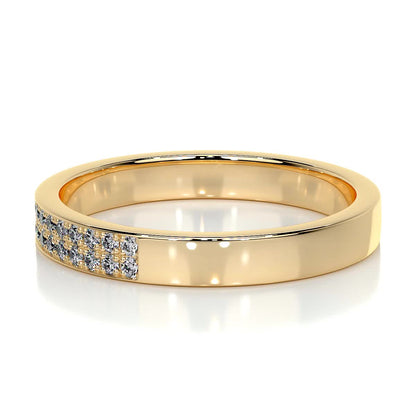 0.2ct Round EF- VVS Diamond Half Eternity Wedding Band