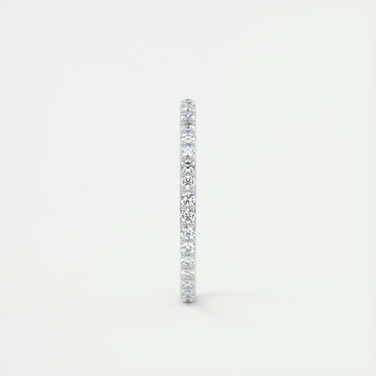 0.37 CT Round EF- VVS Diamond Full Eternity Wedding Band