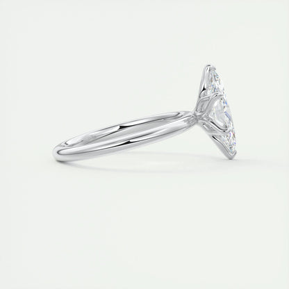 1.5 CT Marquise Solitaire CVD F/VS1 Diamond Engagement Ring