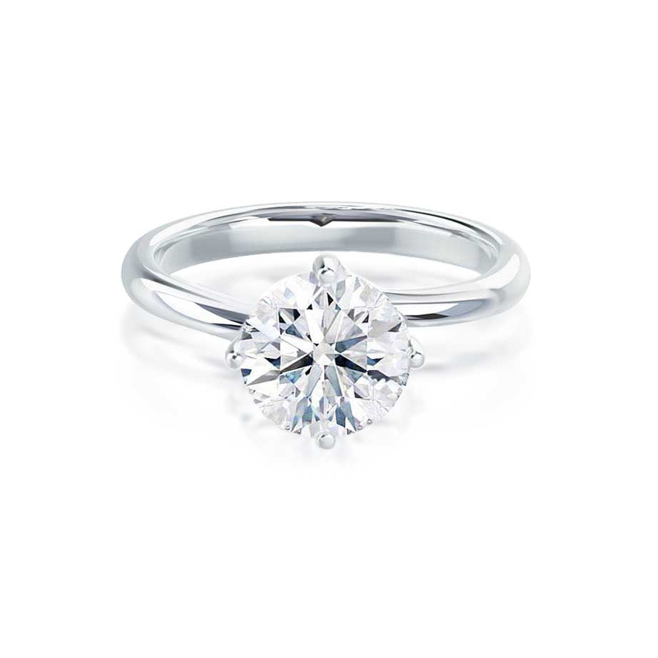 1.20 CT Round Solitaire CVD F/VVS1 Diamond Engagement Ring