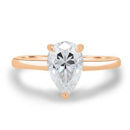 1.80 CT Pear Solitaire CVD E/VS1 Diamond Engagement Ring