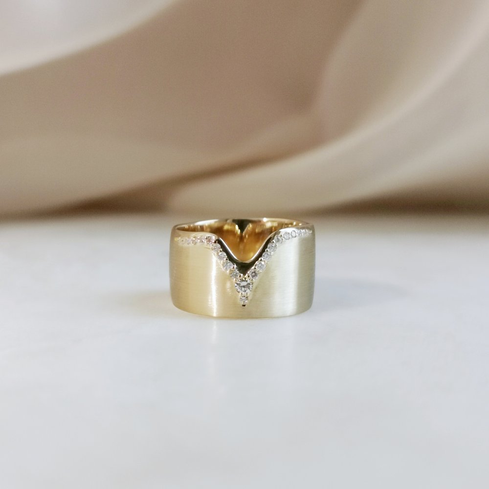 0.17 CT Round Unique CVD EF/VS Diamond Wedding Band