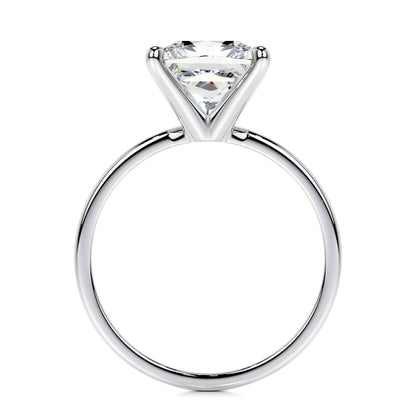 3.0 CT Princess Solitaire CVD F/VS2 Diamond Engagement Ring