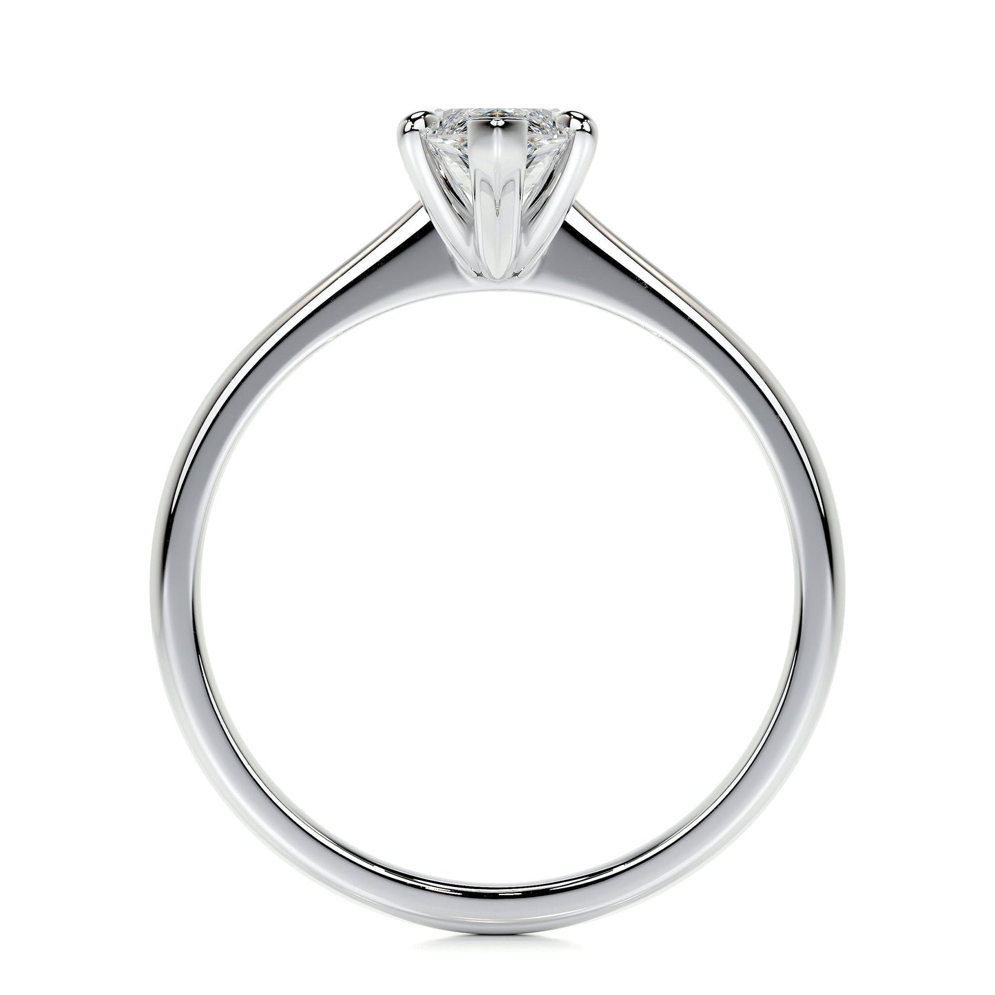 1.0 CT Marquise Solitaire CVD F/VS2 Diamond Engagement Ring