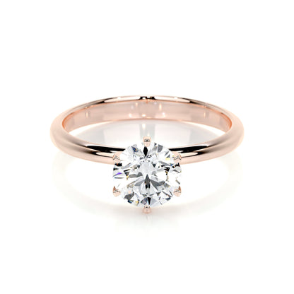 1.0 CT Marquise Solitaire CVD F/VS2 Diamond Engagement Ring