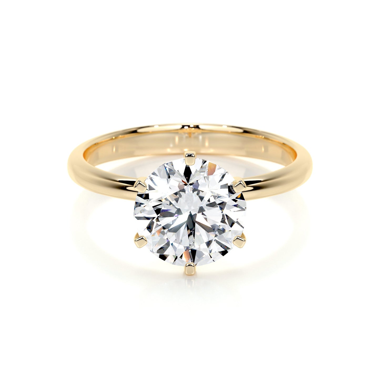 2.50 CT Round Solitaire CVD G/SI1 Diamond Engagement Ring