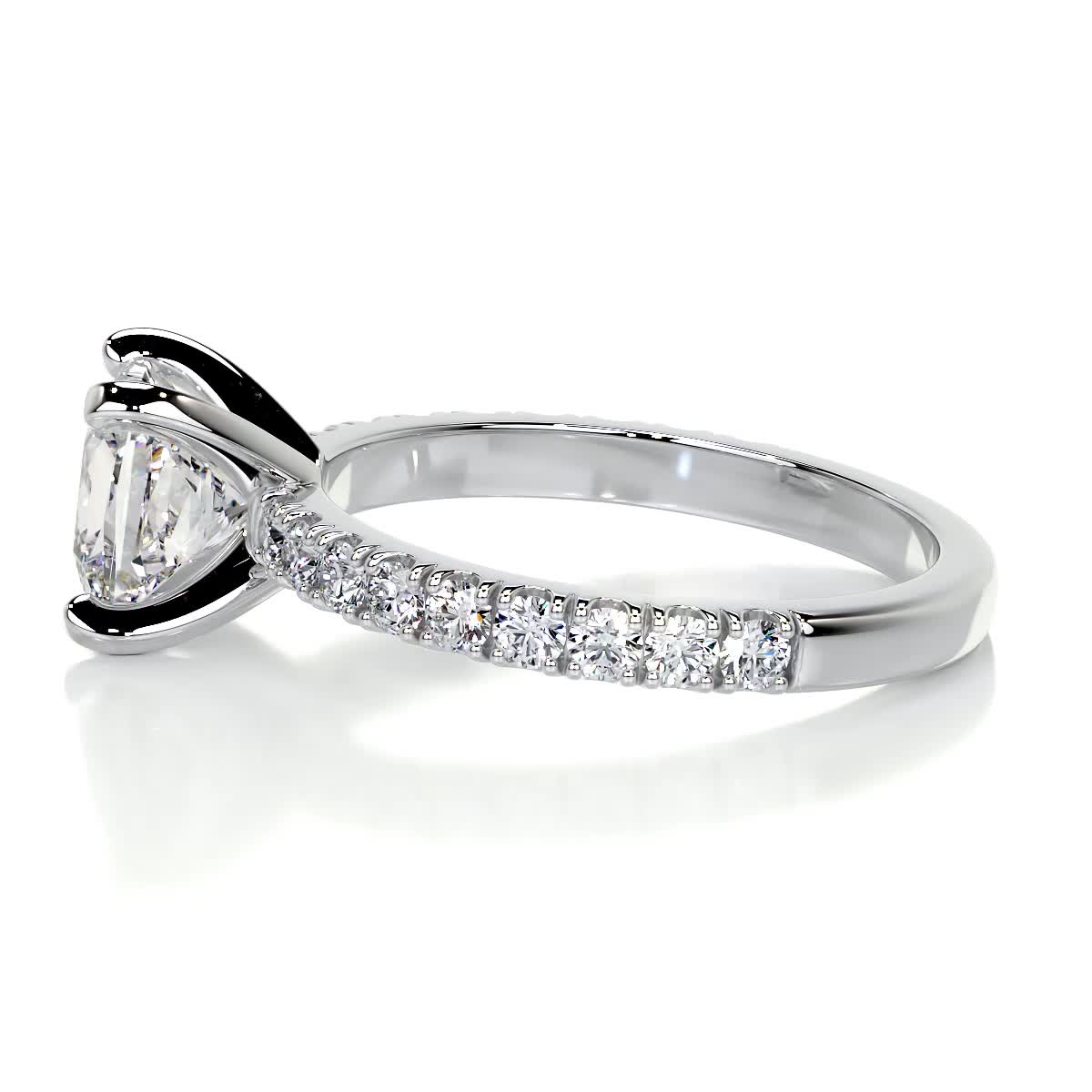 1.50 CT Princess Solitaire CVD G/VS2 Diamond Engagement Ring