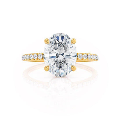 1.50 CT Oval Hidden Halo CVD E/VVS2 Diamond Engagement Ring