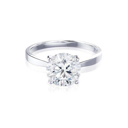 1.50 CT Round Solitaire CVD E/VVS2 Diamond Engagement Ring