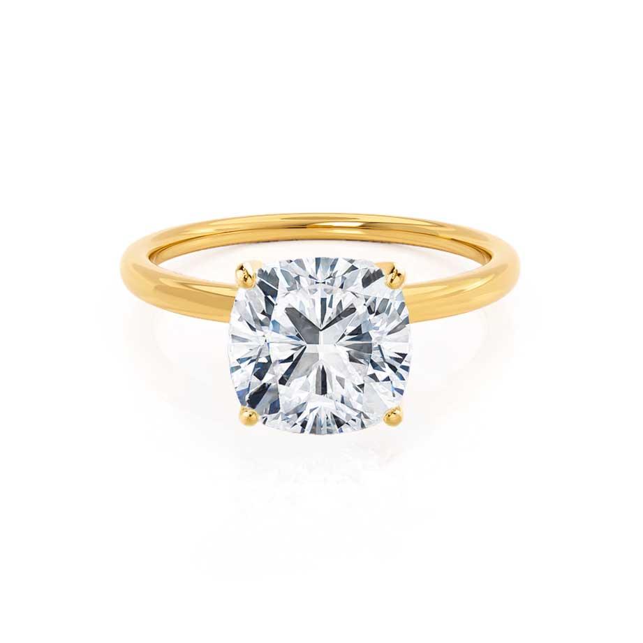 2.0 CT Cushion Solitaire CVD F/VVS2 Diamond Engagement Ring