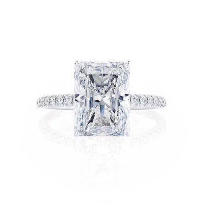 1.50 CT Radiant Solitaire CVD F/VS2 Diamond Engagement Ring