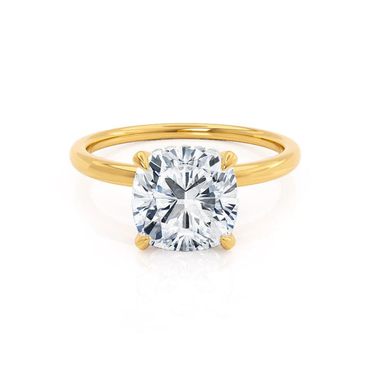 1.20 CT Cushion Hidden Halo CVD F/VS2 Diamond Engagement Ring