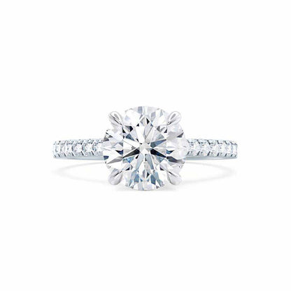 1.0 CT Round Solitaire CVD E/VVS2 Diamond Engagement Ring