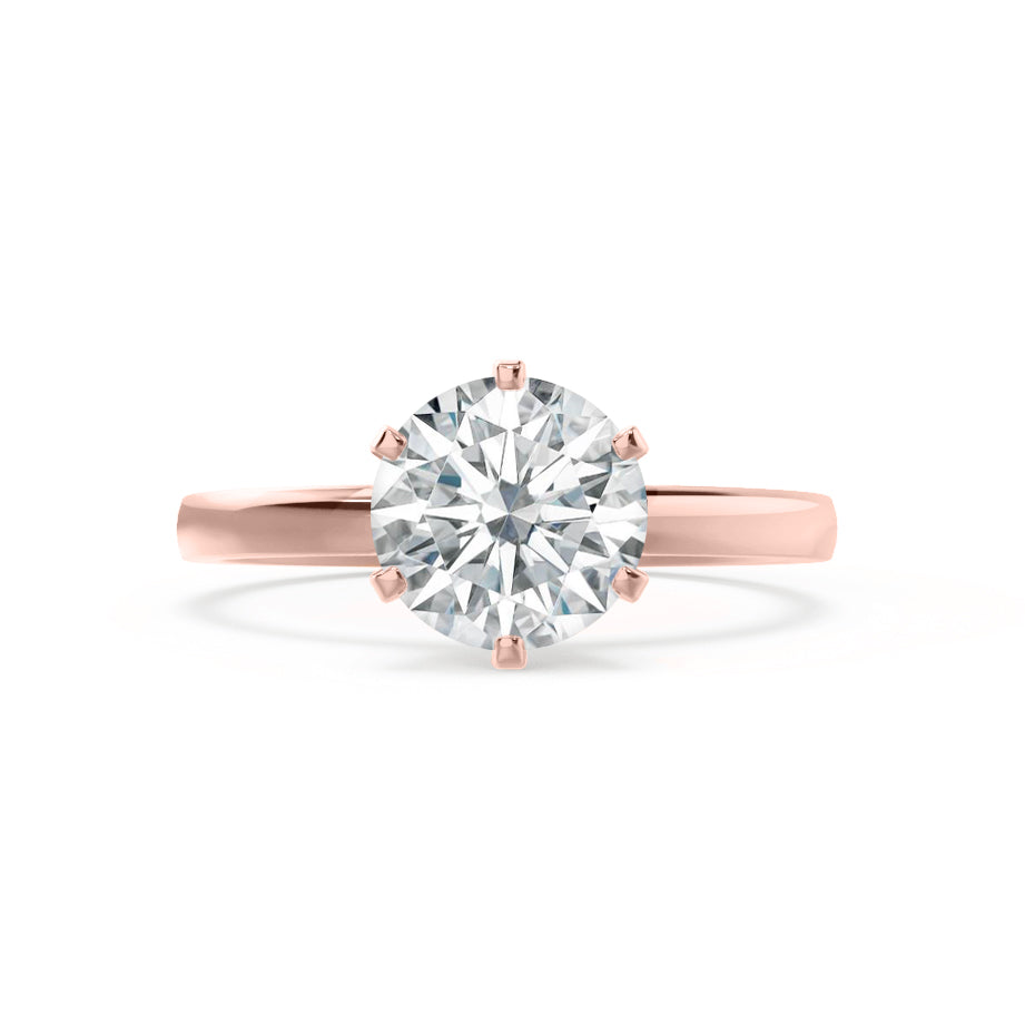 1.50 CT Round Solitaire CVD E/VVS1 Diamond Engagement Ring